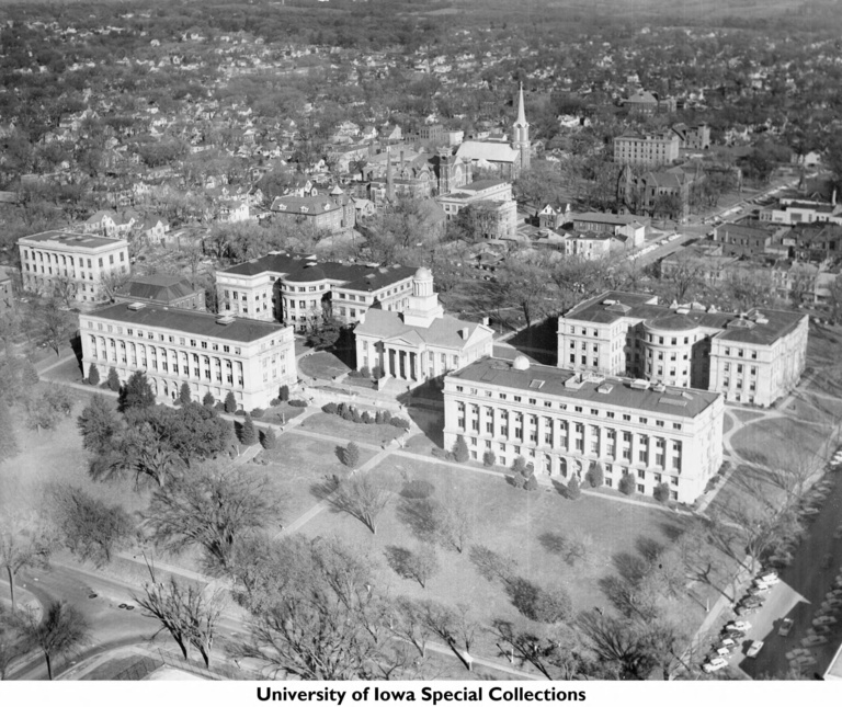 University of Iowa pentacrest, 1958
