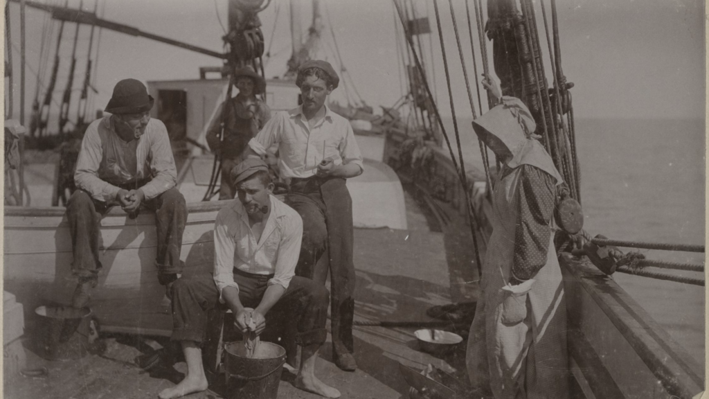 Bahamas Expedition participants aboard the E. E. Johnson, 1893